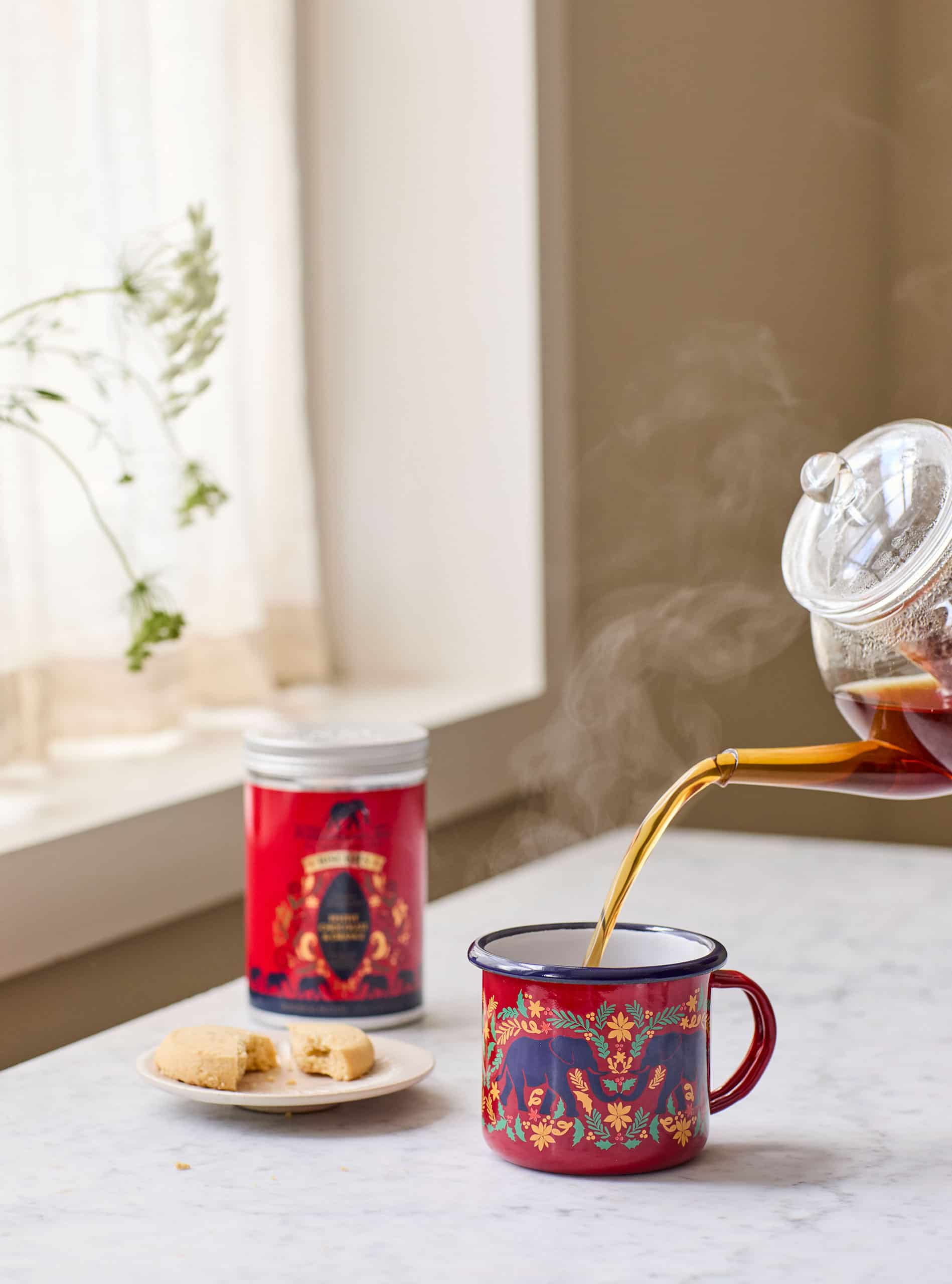 Festive Enamel Mug