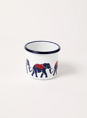 Elephant Family Enamel Mug